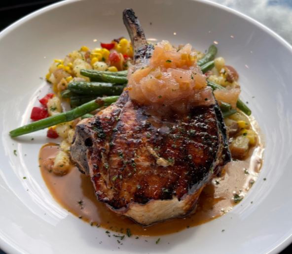 Gate 12 Bar & Grill pork chop