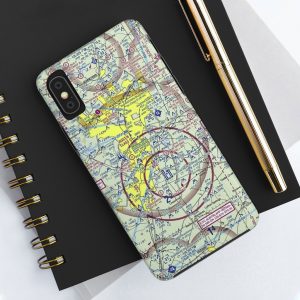 KAUS VFR Sectional Themed Tough iPhone Case