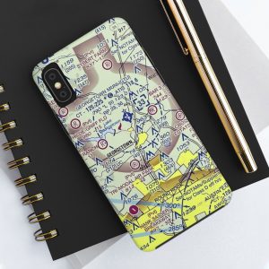 KGTU VFR Sectional Themed Tough iPhone Case